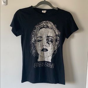 Crystal Castles Alice Glass tee from concert